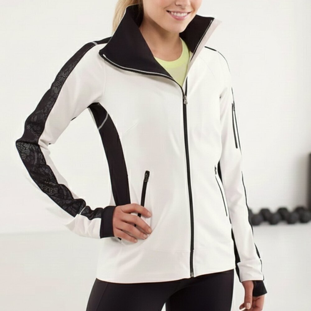 Lululemon Athletica Utility Jacket – Black & White, Size 2 (NWOT)